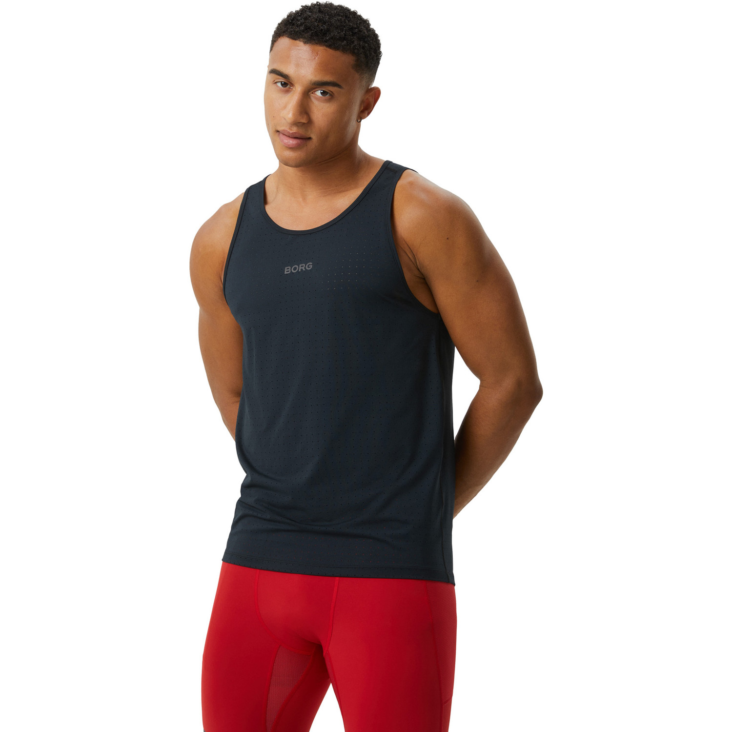 Björn Borg Borg Running perforated Singlet Heren