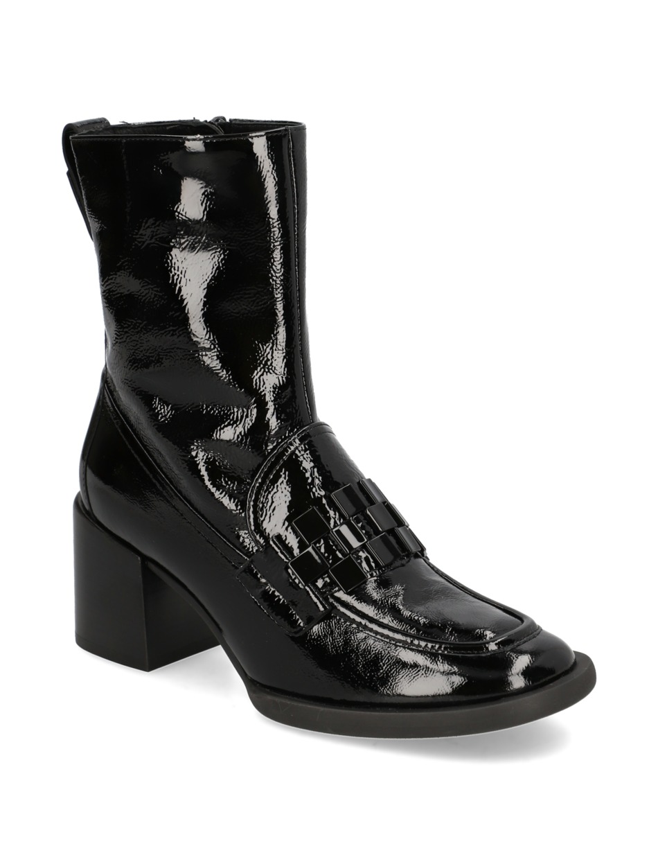 Lackleder Stiefelette
