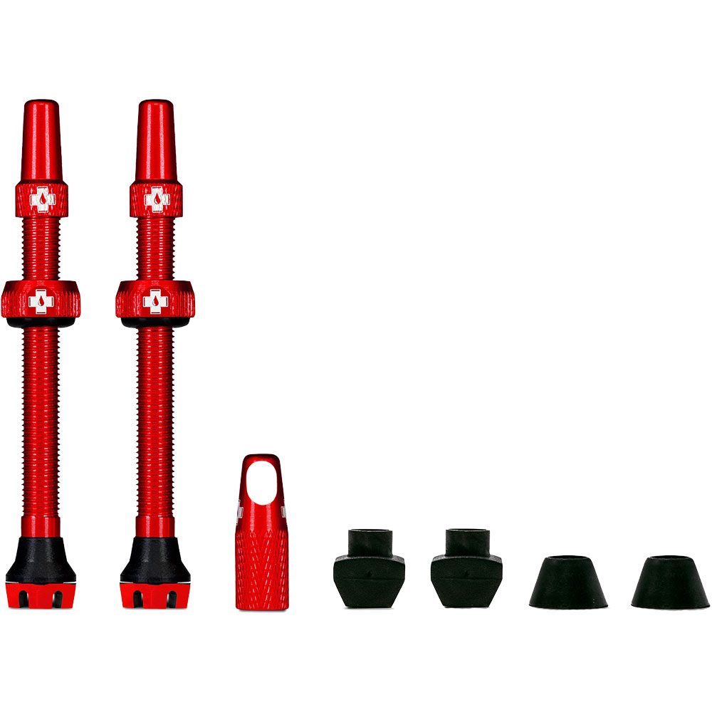Muc - Off V2 Tubeless-Ventil Kit rot