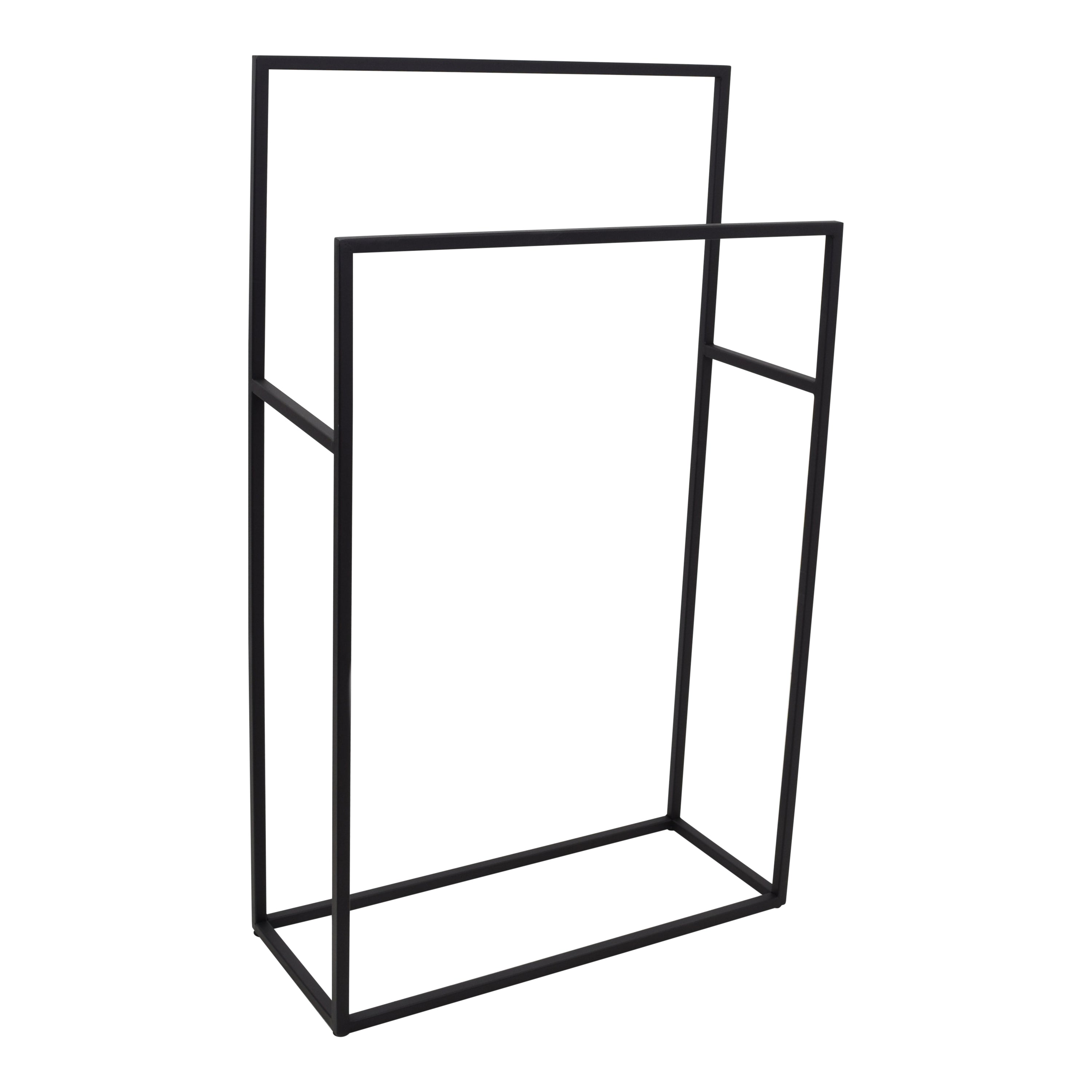 LOFT42 Firm Handdoekenrek â 2 roedes - Zwart - Metaal