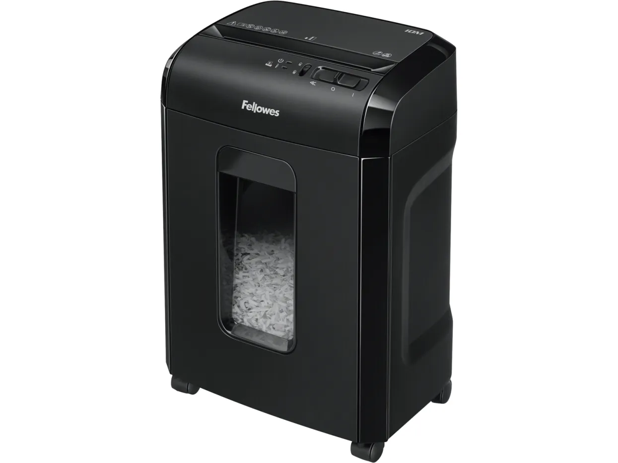 Fellowes Powershred 10M - Finskæremaskine - mikro-shred - 2 x 12 mm - P-5