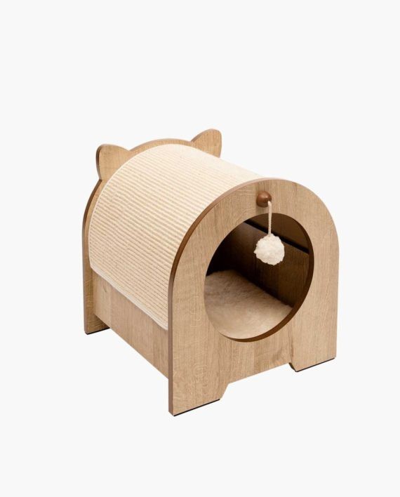 Arranhador para Gatos Catit Vesper Minou, Cor Carvalho