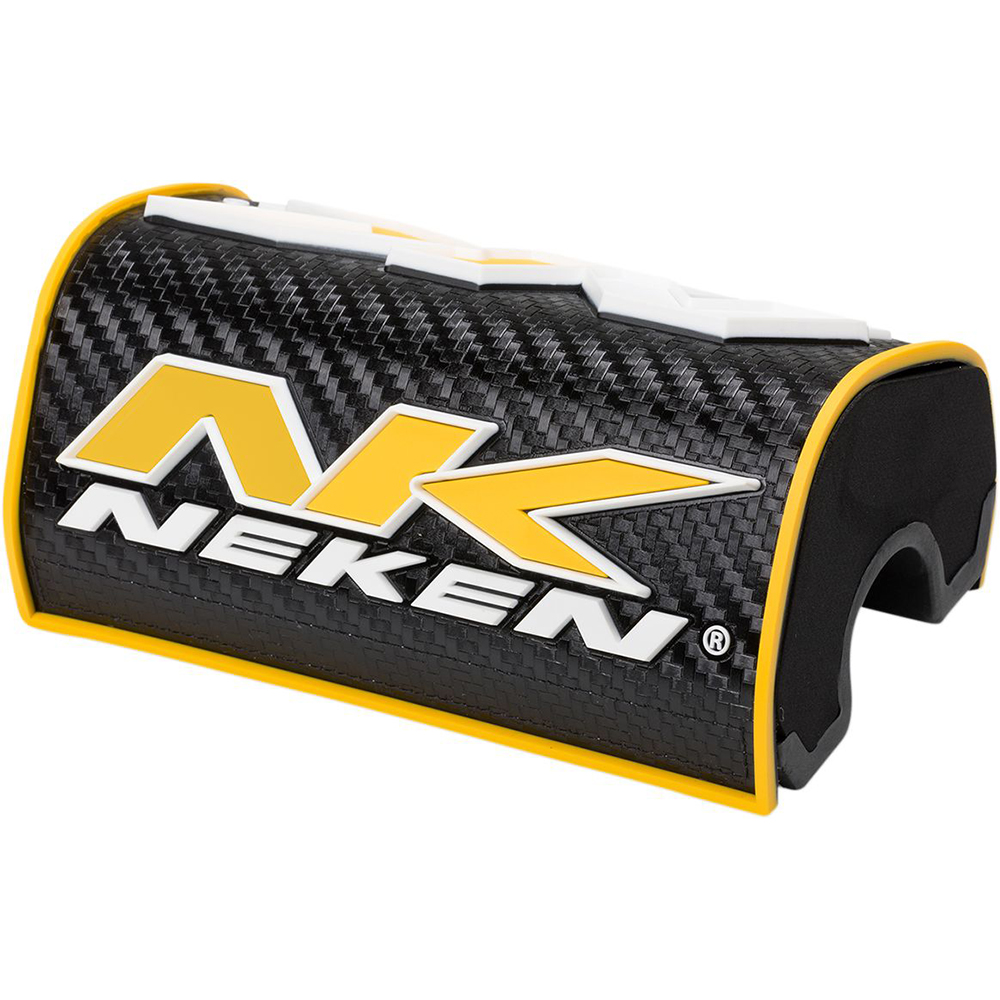 Neken - Mousse Guidon Oversized 3D - Diamètre 28,6 mm Noir / Jaune