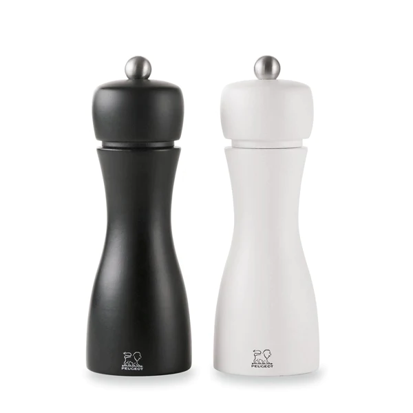 Duo moulins à poivre et sel Tahiti noir et blanc Peugeot
