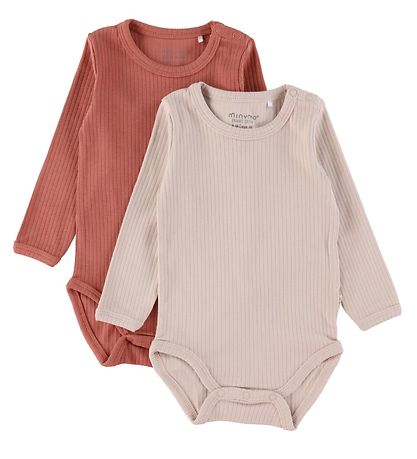 Minymo Body l/æ - Rib - 2-pak - Canyon Rose