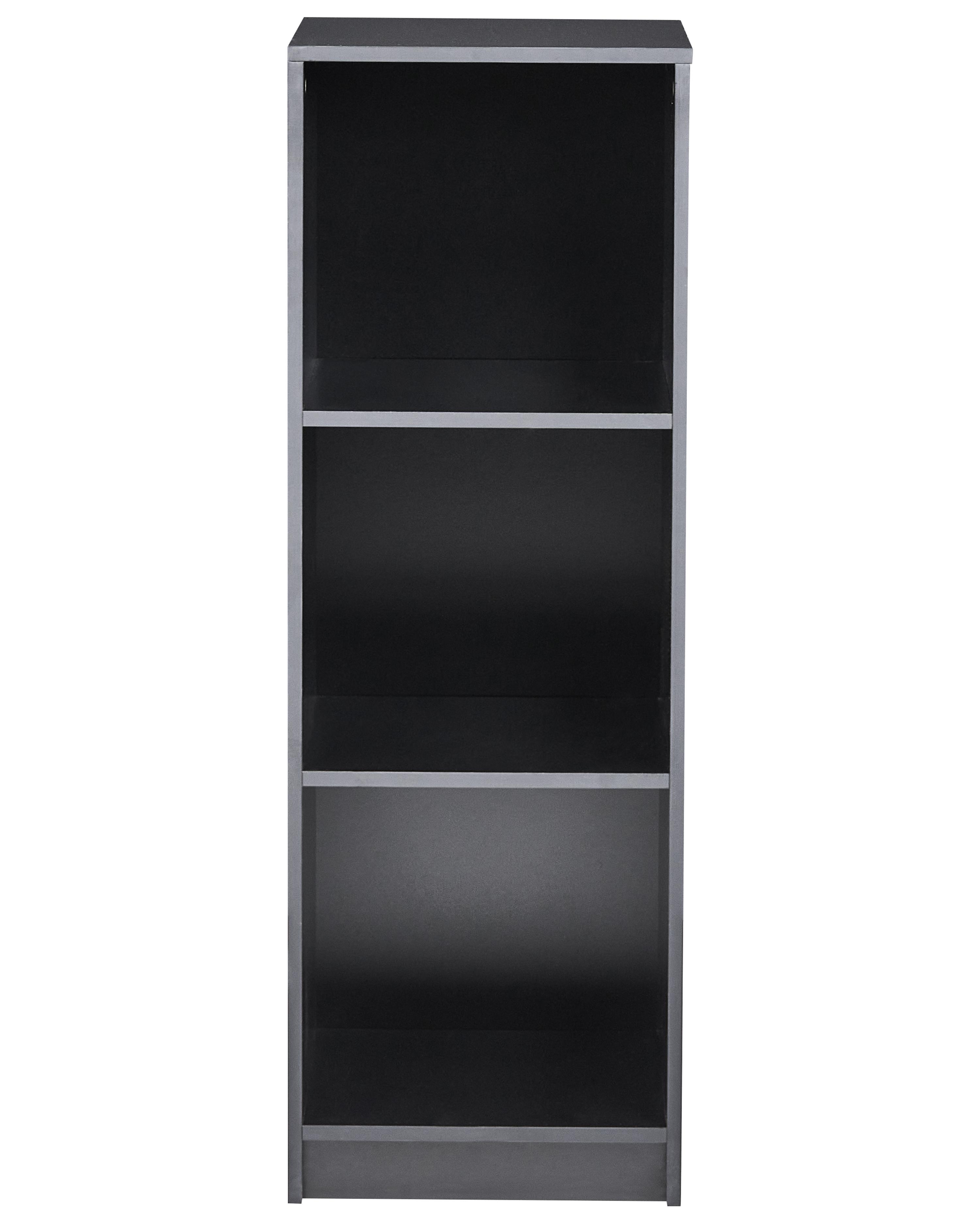 Boekenkast met 3 planken ZEHNA 117 cm Zwart