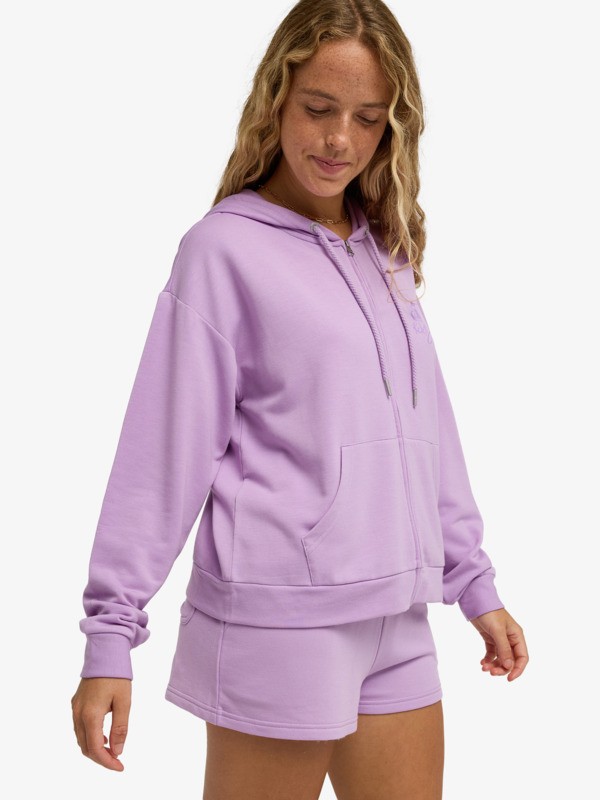 Surfing By Daylight Sweat à capuche zippé Violet Femme