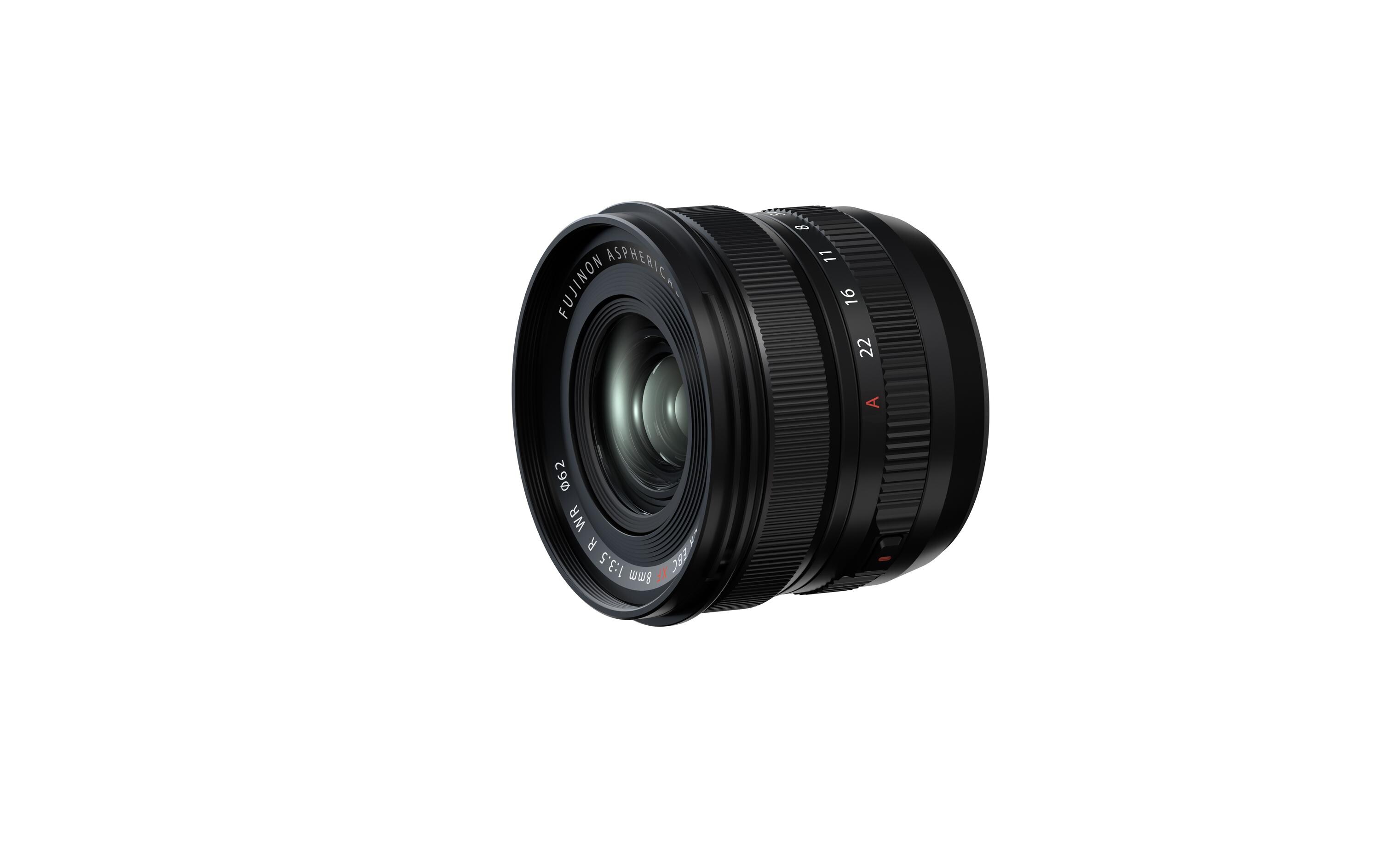 Festbrennweite FUJINON XF 8mm F/3.5 R WR – Fujifilm X-Mount<br>Kompaktes wetterfestes Ultraweitwinkelobjektiv