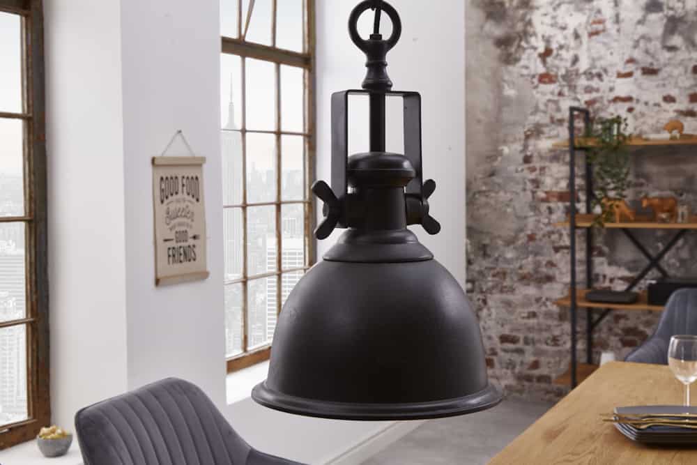 Design Hängelampe INDUSTRIAL 45cm schwarz Industrial Stil