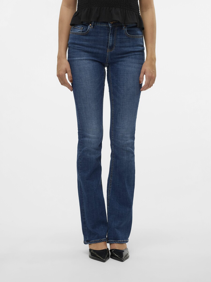 VERO MODA<br>Calça flare, cintura padrão