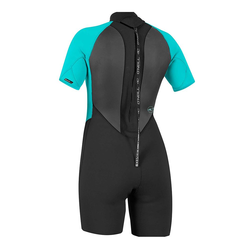 O'Neill REACTOR-2 - Combinaison shorty 2mm Femme black/light aqua