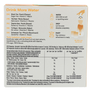 Waterdrop Ice Tea Peach Microdrink Vitamin Hydration Cubes 12ST