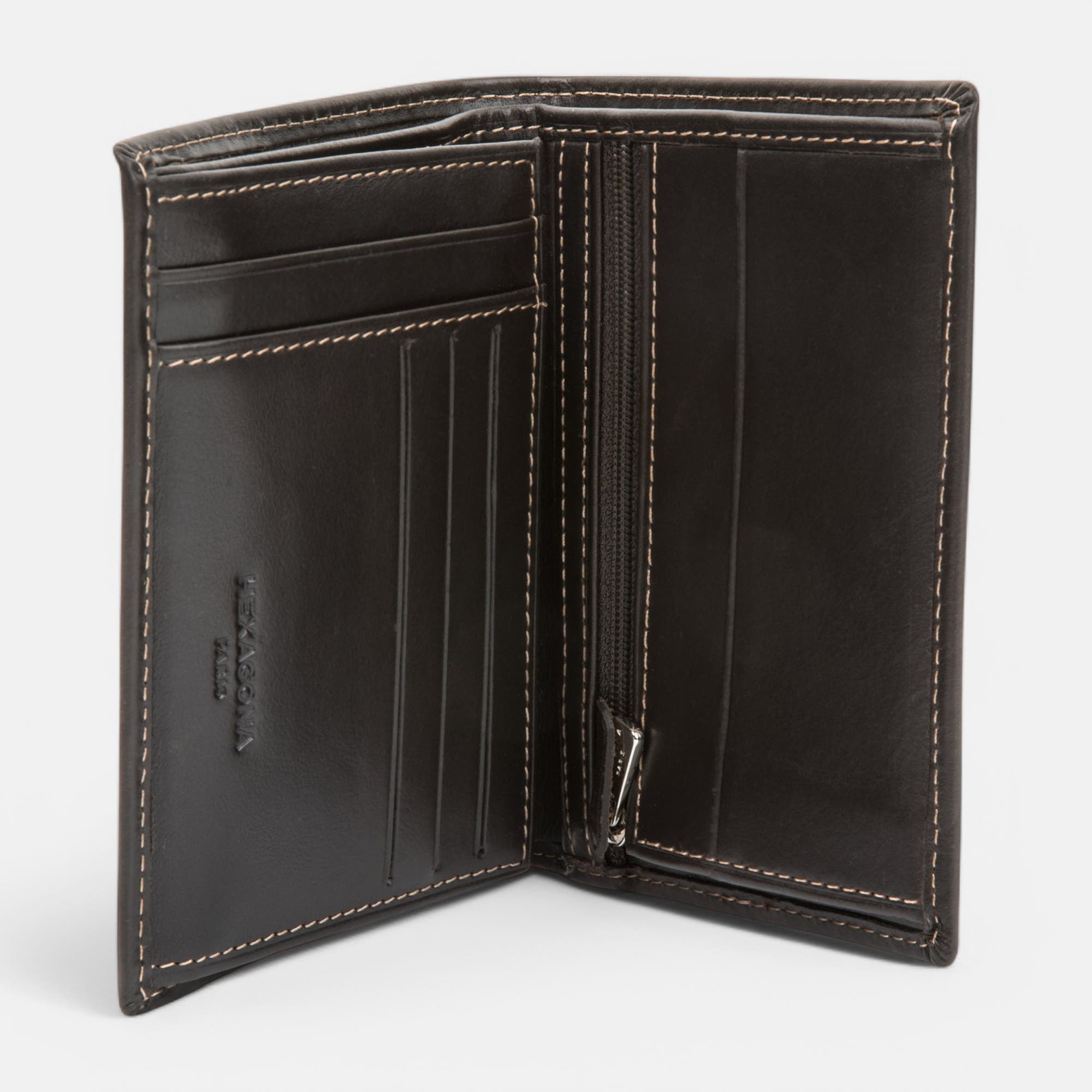 Petite maroquinerie en cuir marron