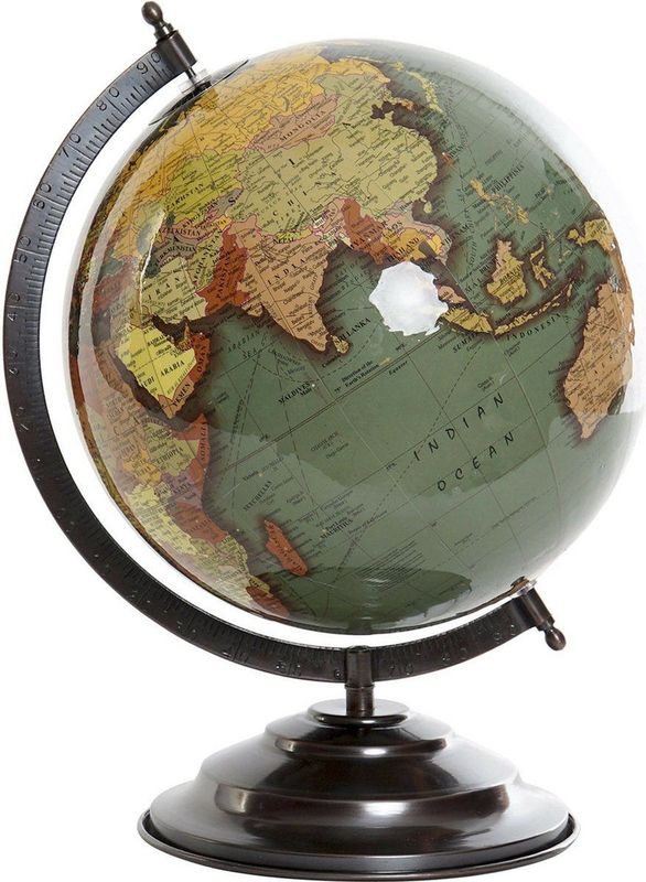 Wereldbol DKD Home Decor Aluminium PVC (20 x 20 x 30 cm)
