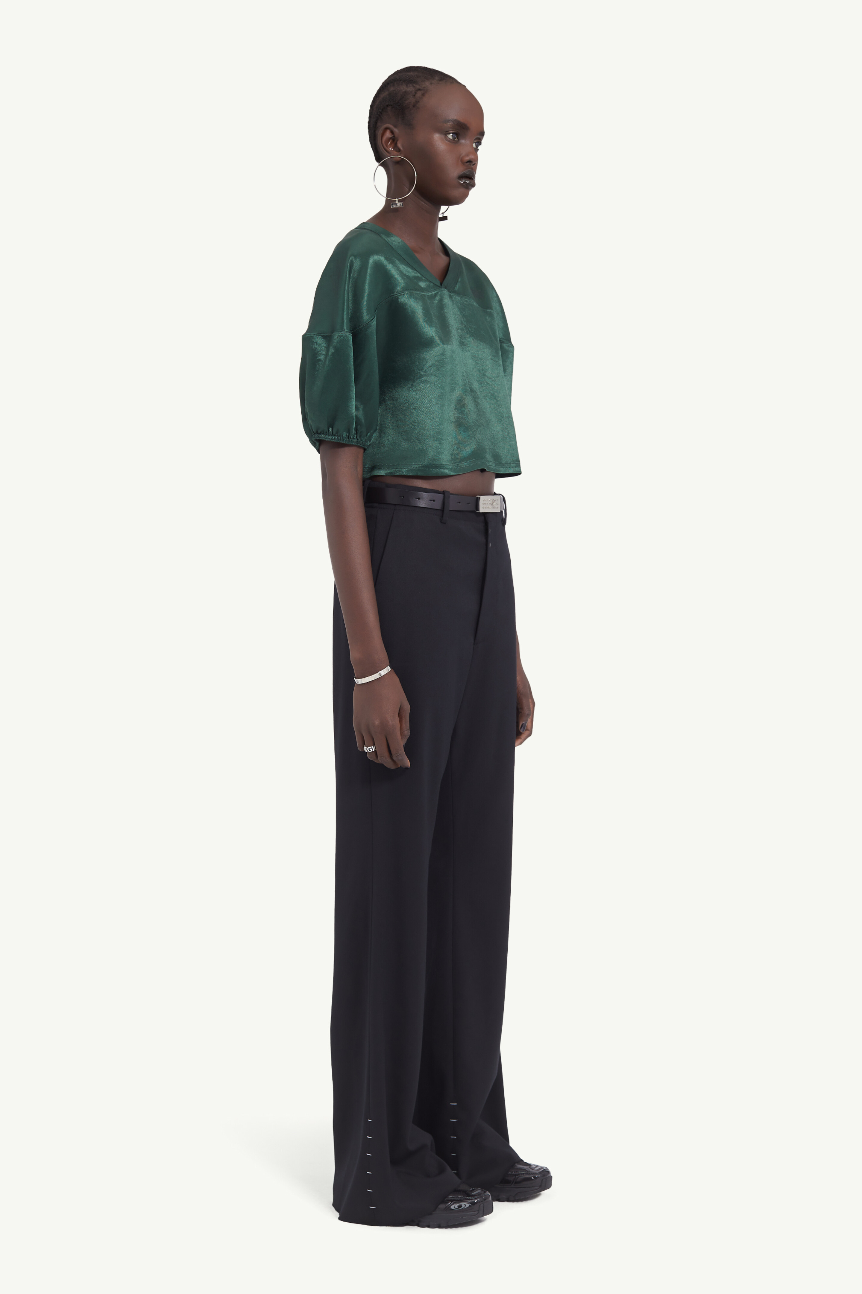 Pantalon taille haute pour femme