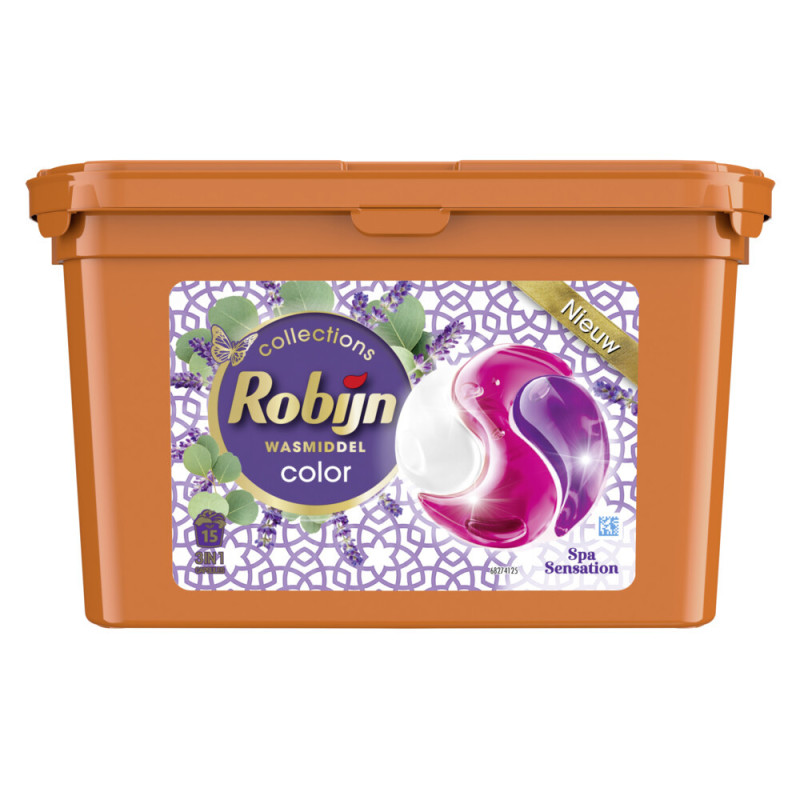 Robijn Vloeibaar Wasmiddel 3in1 Capsule Spa Sensation 15 Stuks