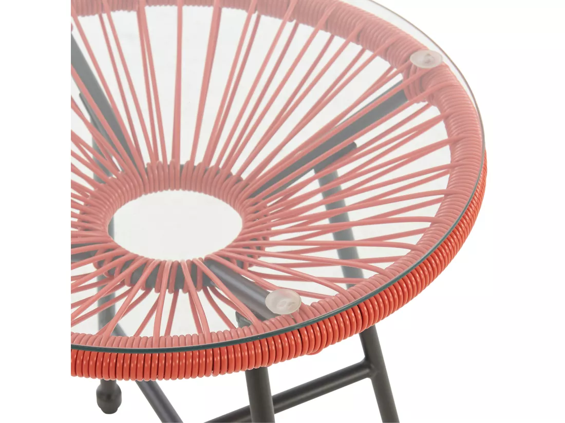 Ensemble table et chaises de balcon 3 pièces