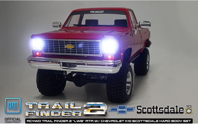 Scale Crawler Trail Finder 2 LWB Chevy K10 Rot, RTR, 1:10<br>Scale Chevrolet K10 Scottsdale Pick-up Off-Road Modell