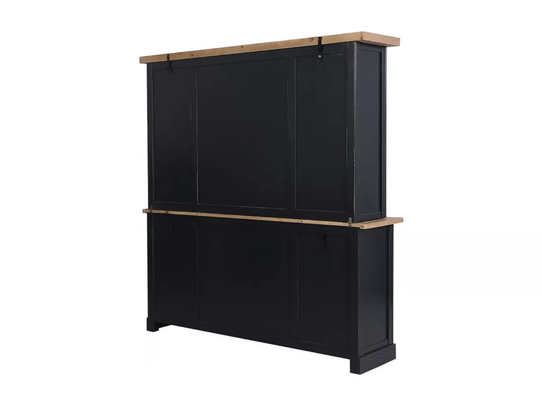 Buffet vaisselier Bois-MDF Noir - Rivages Interior's