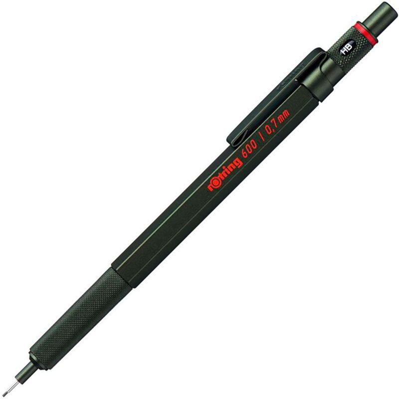 rOtring - 600 - Vulpotlood - Zwart - Metaal