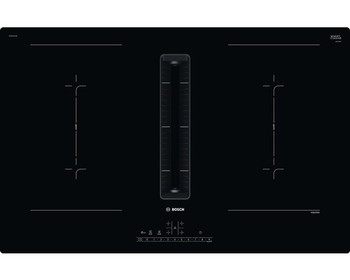 Bosch inductiekookplaat met geïntegreerde afzuigkap, 802 x 522 mm, 4 kookzones, PVQ811F15E