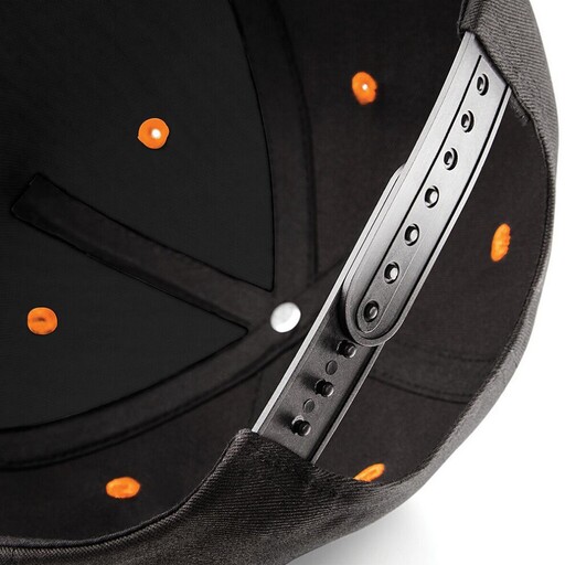 Boné/Viseira Beechfield Snapback, 2 cores, 5 painéis (pacote com 2)