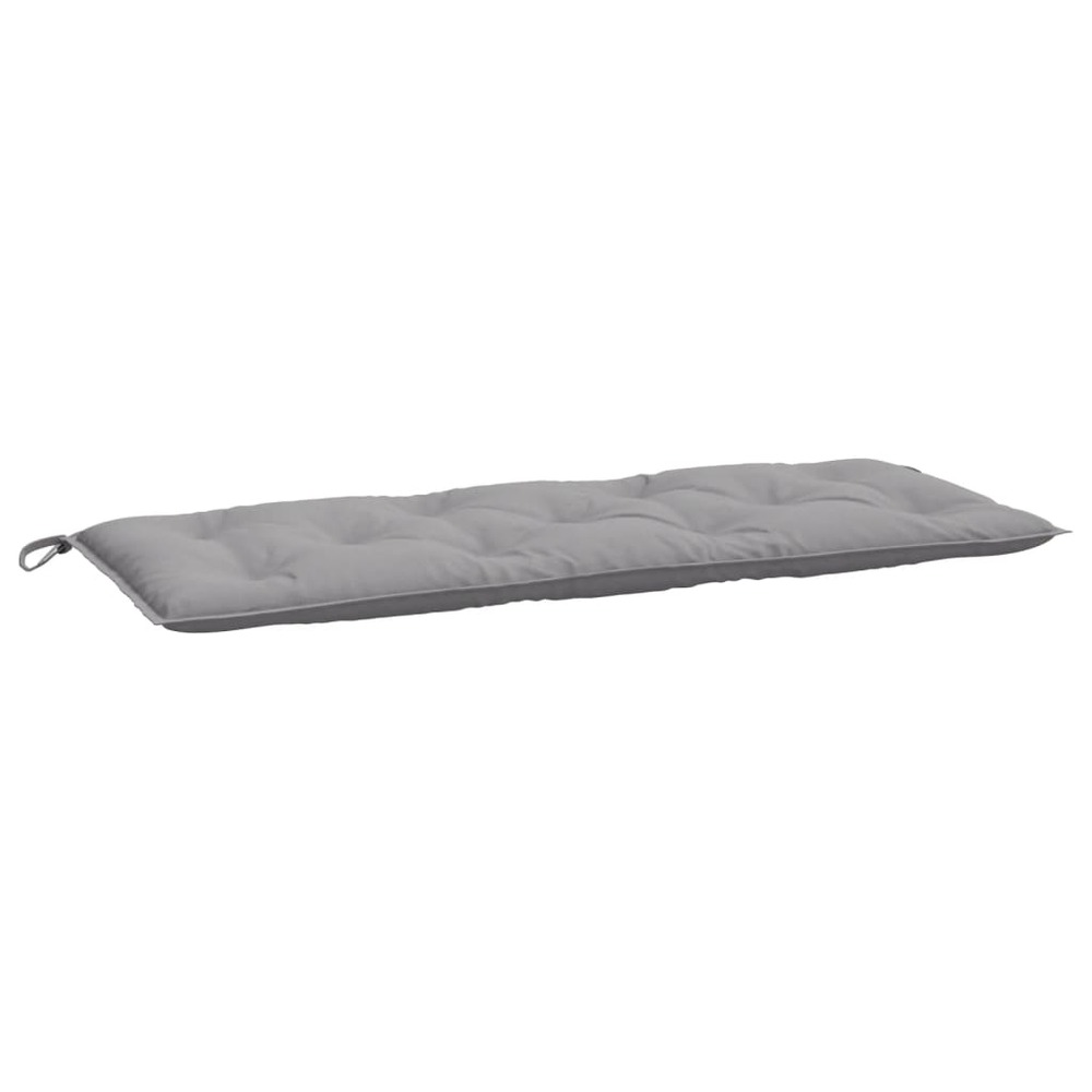 Coussins de banc de jardin 2 pcs gris 120x50x7 cm tissu oxford