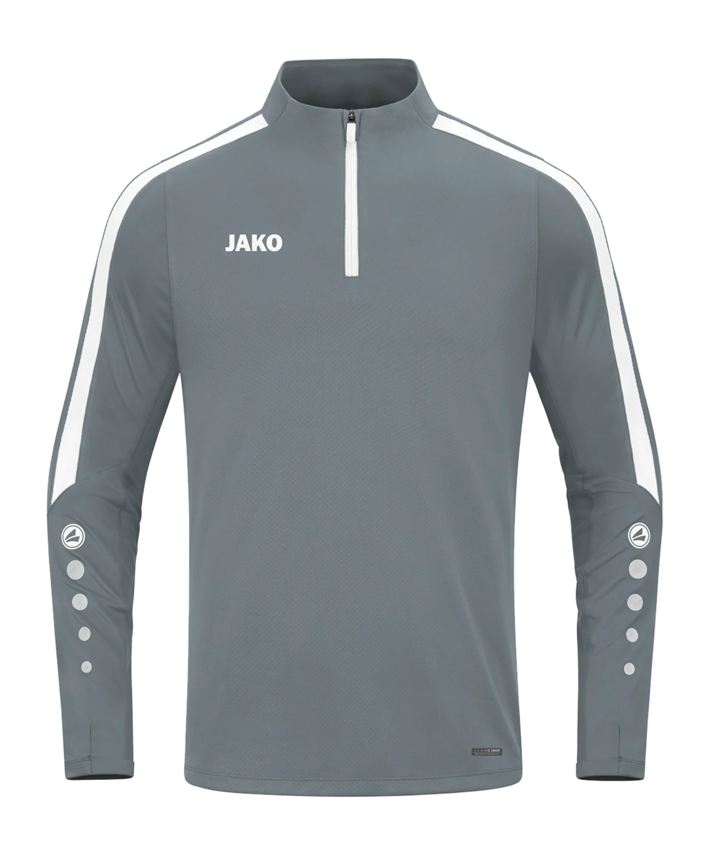 JAKO Power Sweatshirt Grau Weiss F840