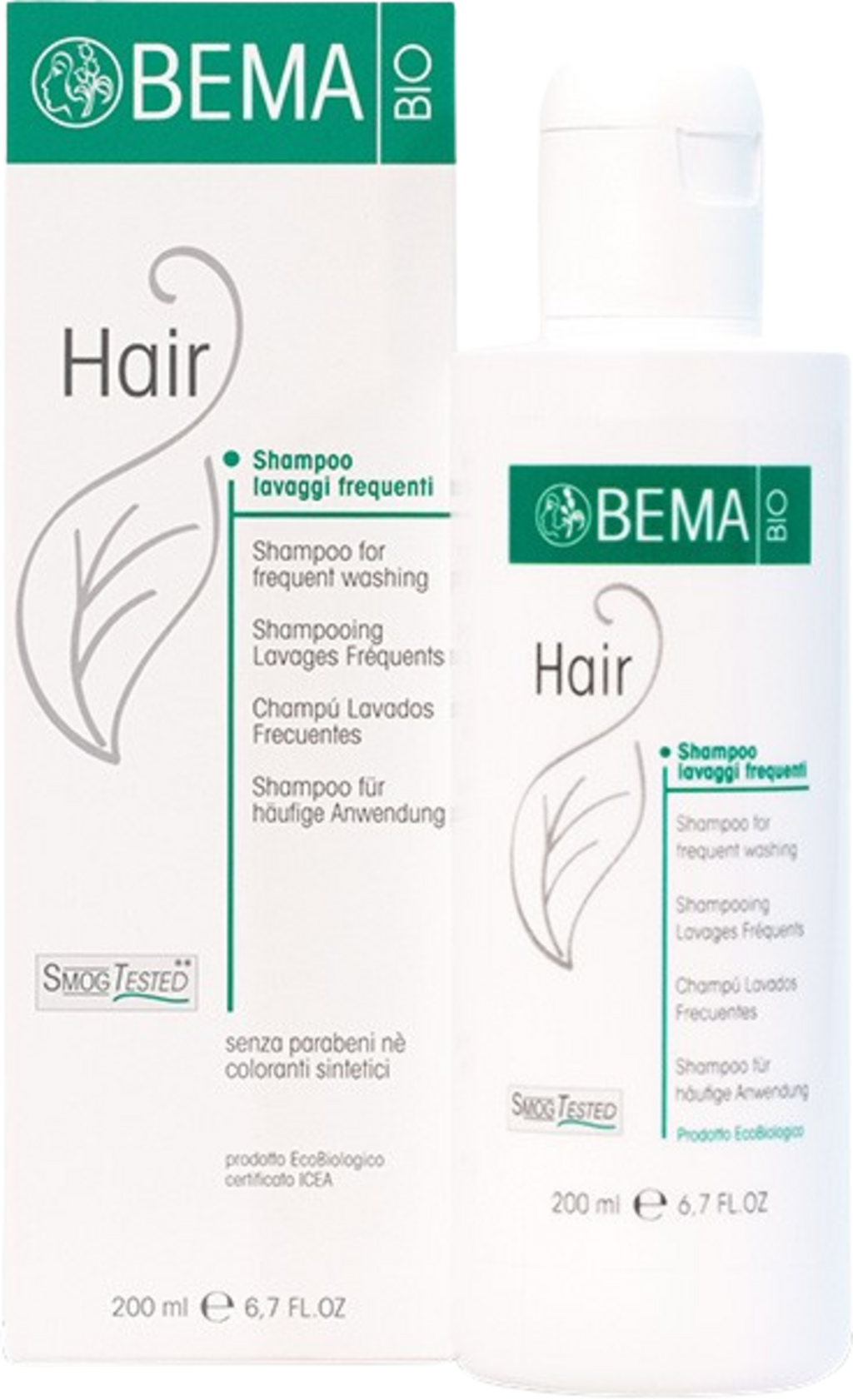 BEMA COSMETICI  Hair Shampoo für häufige Anwendungen, 200 ml