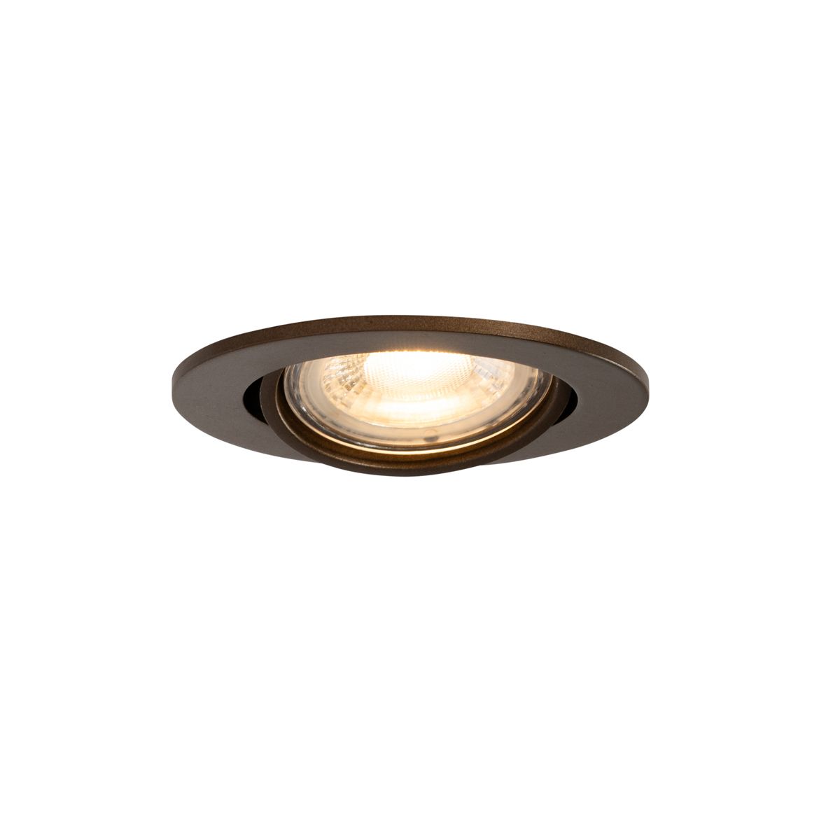Set van 6 moderne inbouwspots donker brons kantelbaar - Cisco