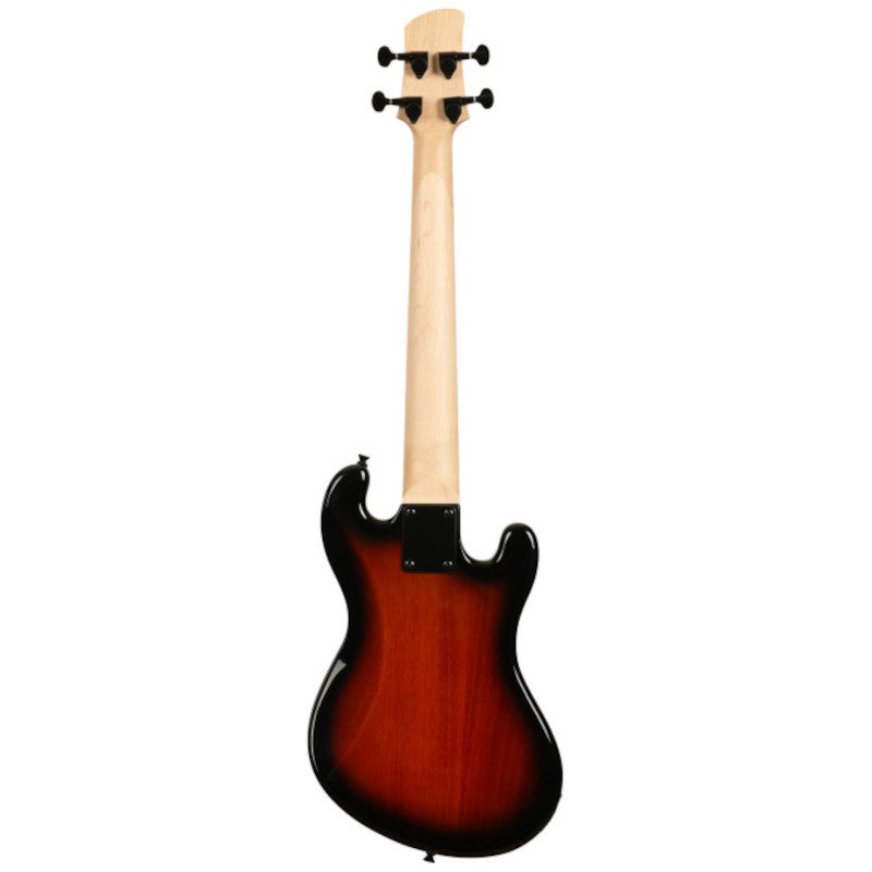 Kala Solid Body 4-String Fretted U-Bass Left Handed Tobacco Burst linkshandige elektrische basgitaar met gigbag