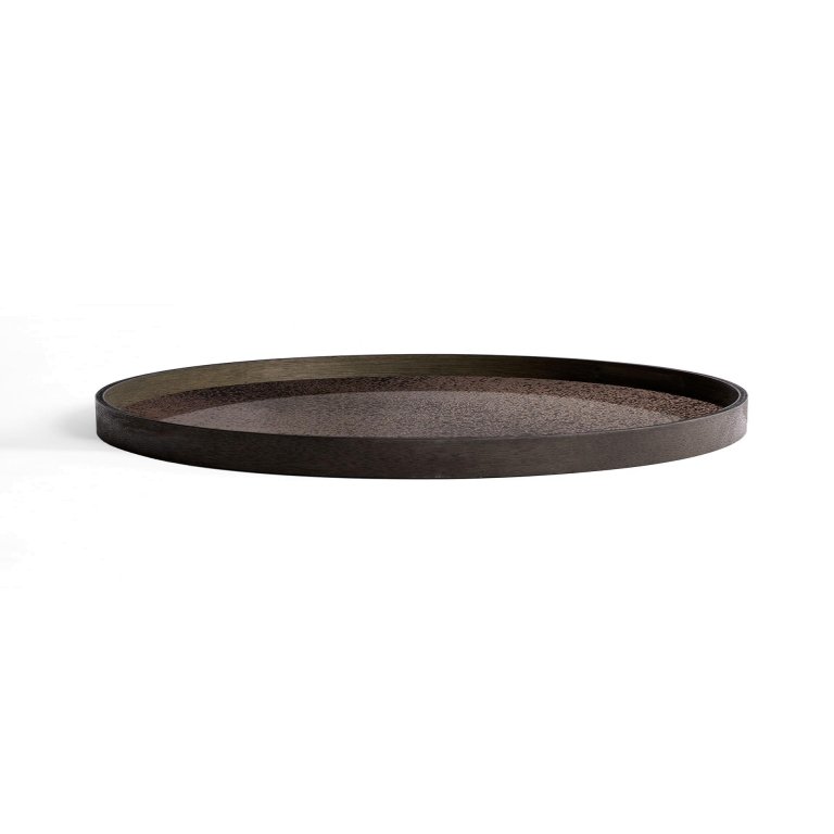Ethnicraft Mirror dienblad bronze Ø92