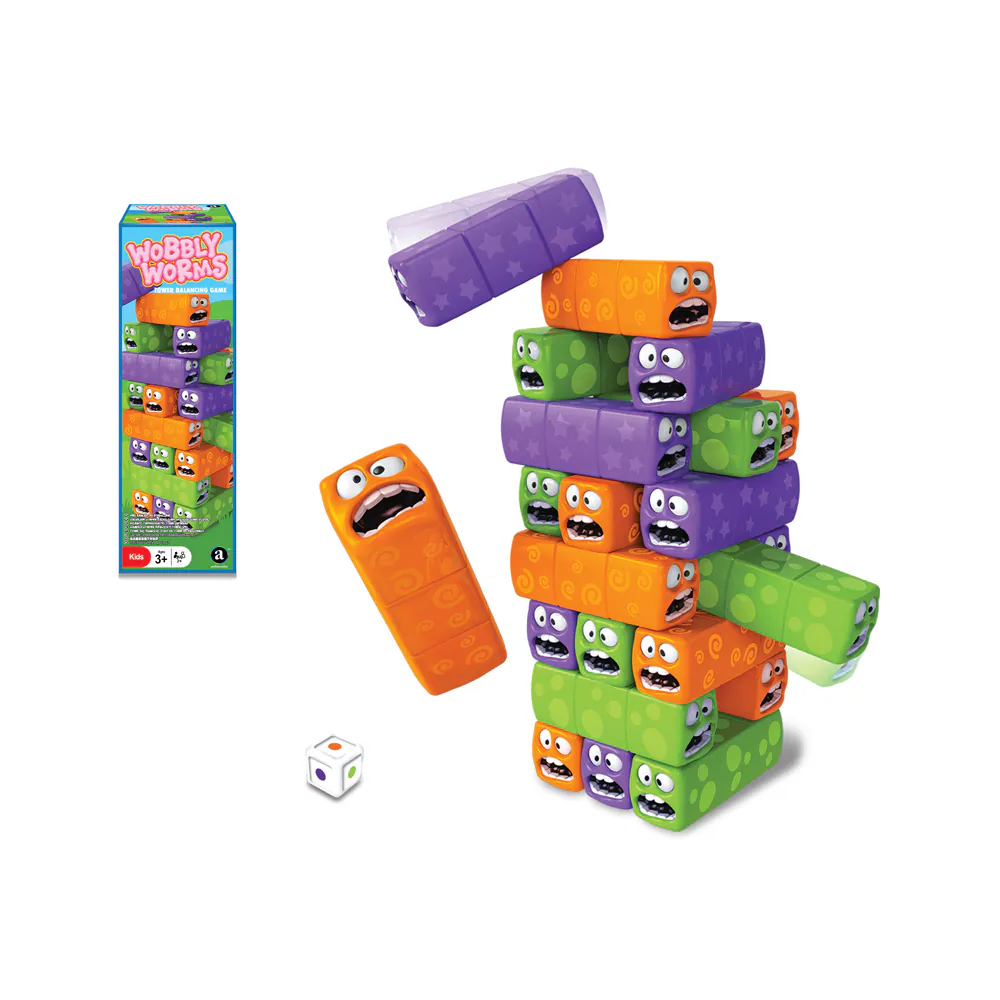 Merchant Ambassador Wobbly Worms Tower Balancing Game