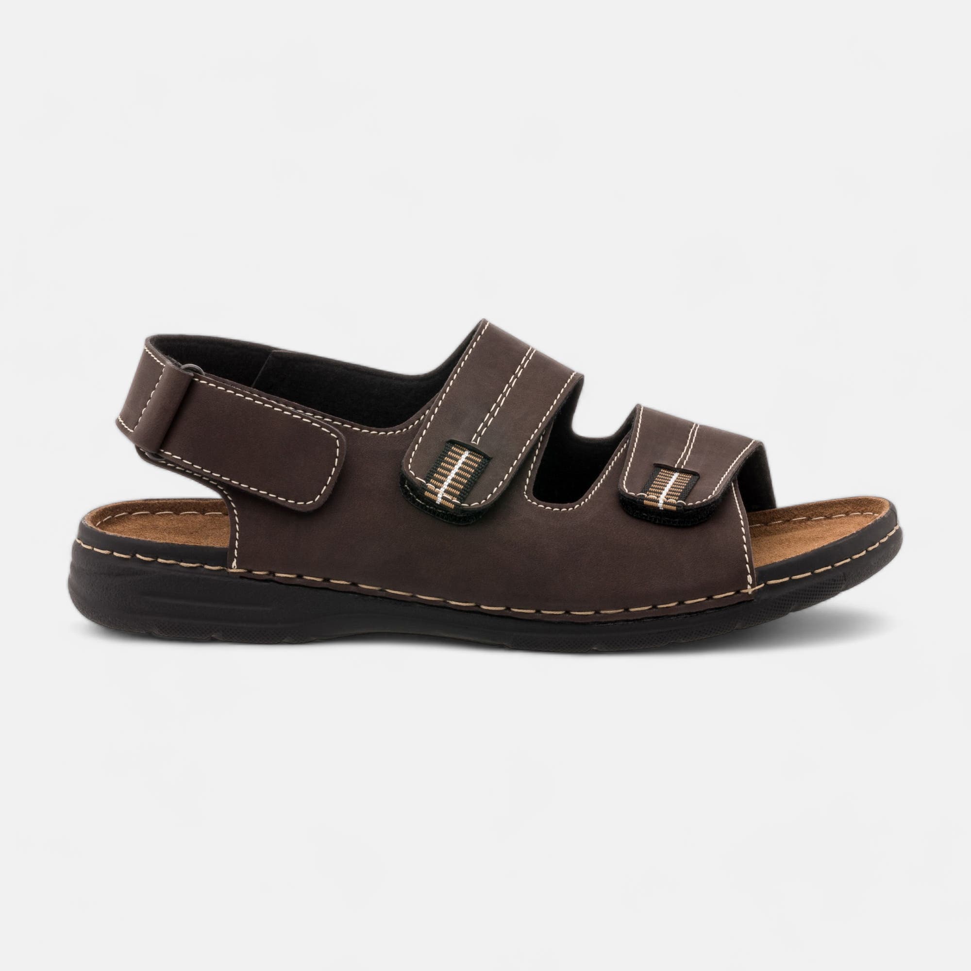 Nu-pieds confort Homme marron