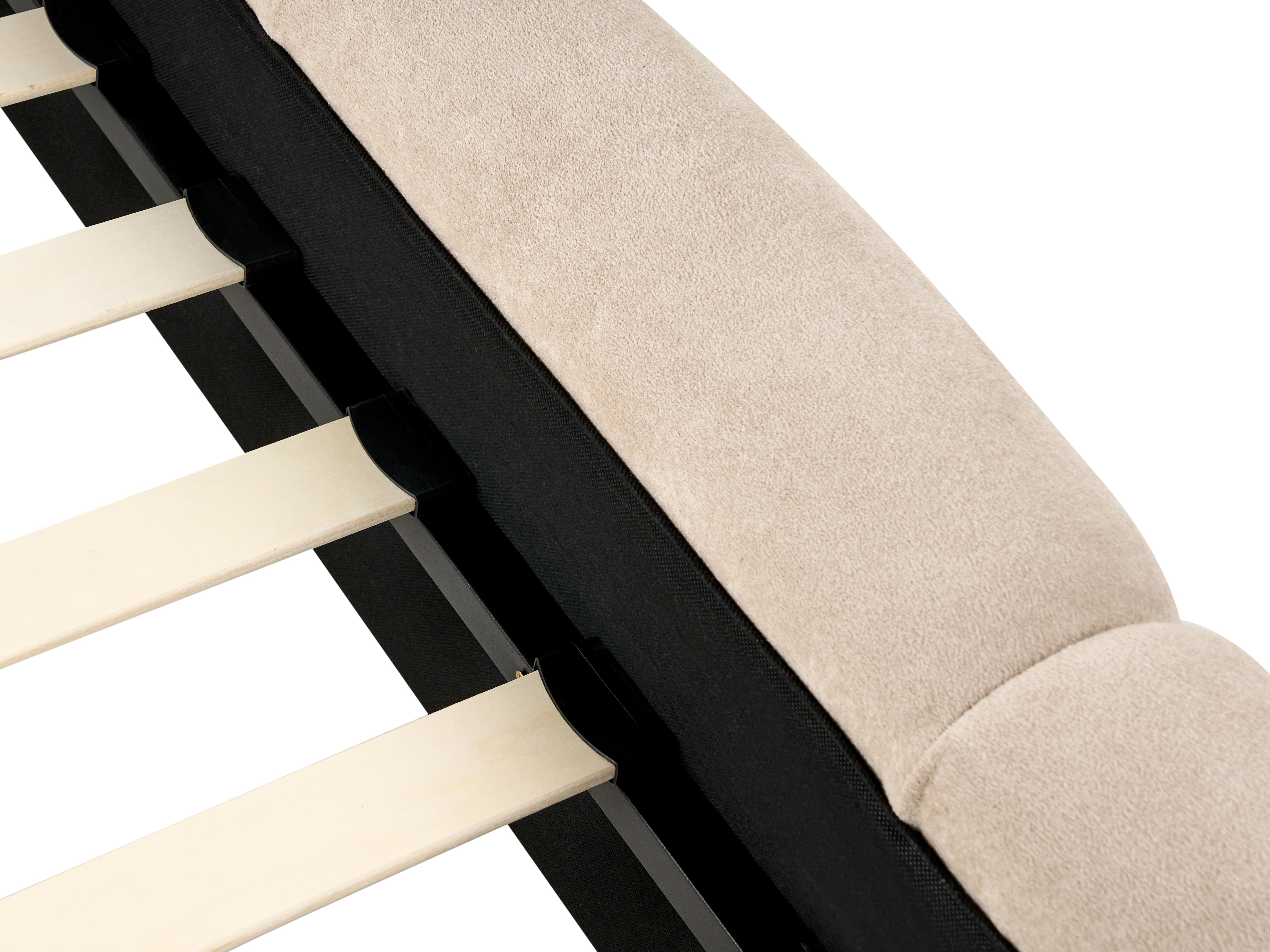 Bed Stof ORVILLE 180 x 200 cm Taupe