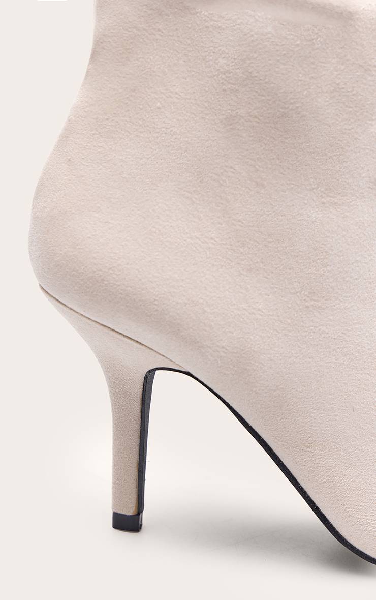 Botte Haute En Daim À Talon