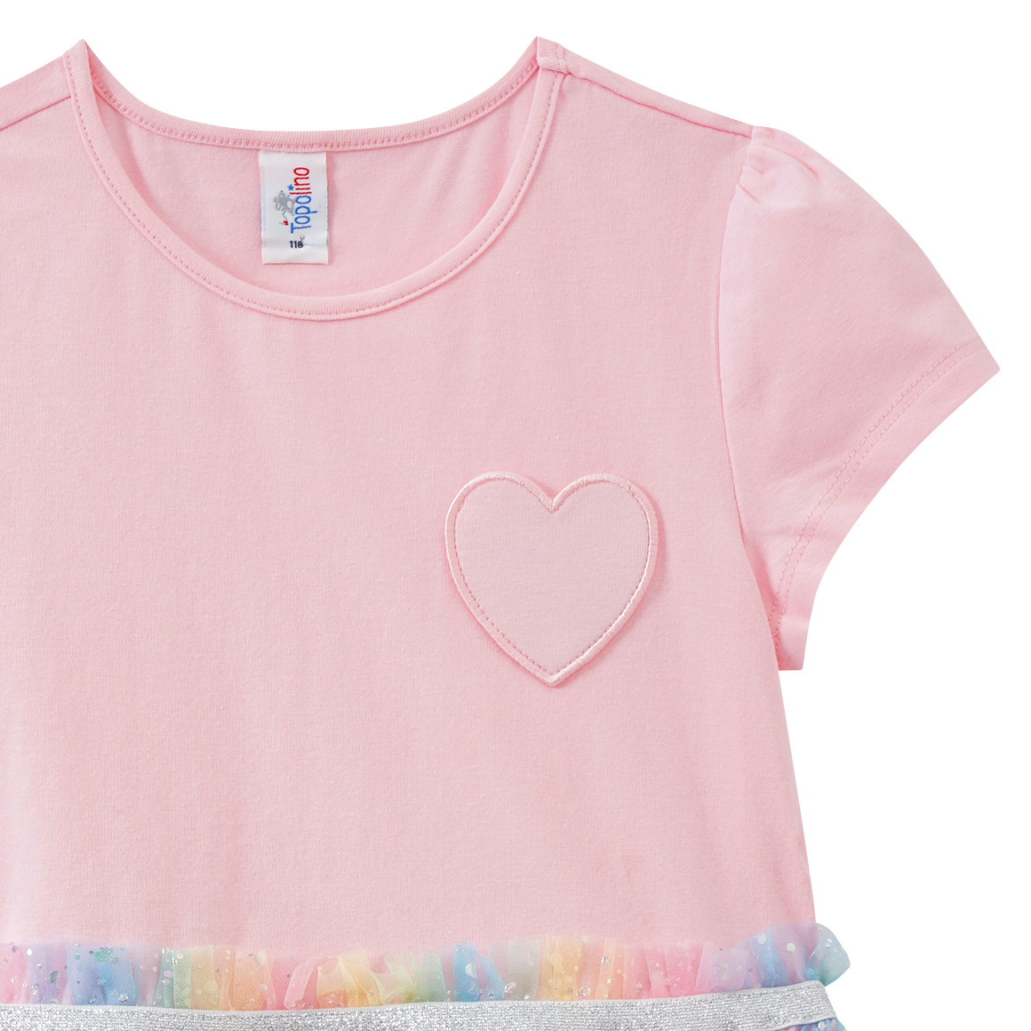 Topolino Mädchen Kleid mit Tüll rosa