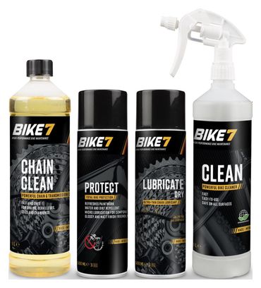 Kit d'entretien vélo Degrease 500 ml   Protect 500ml   Lubricate Dry 500ml