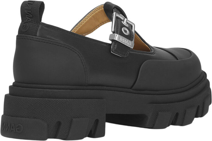 Ganni Cleated Mary Jane Black