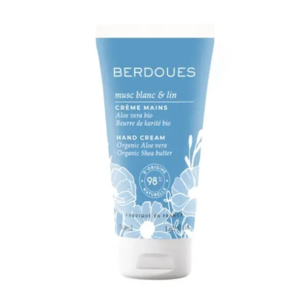 Creme para as mãos Berdoues White Musk & Flax 50 ml