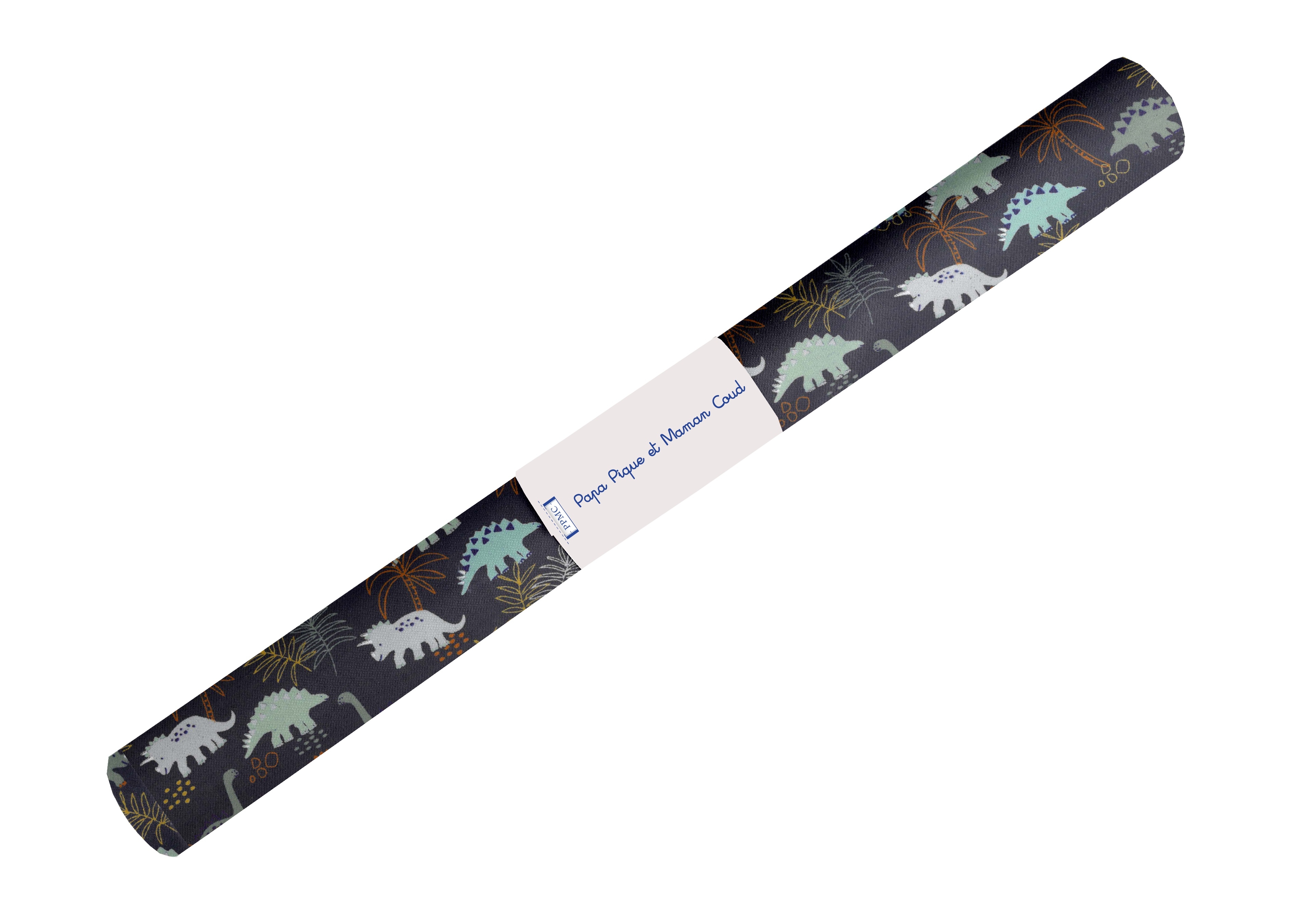 Coupon Tissu Enduit De 35Cm Jurassic Dino Marine