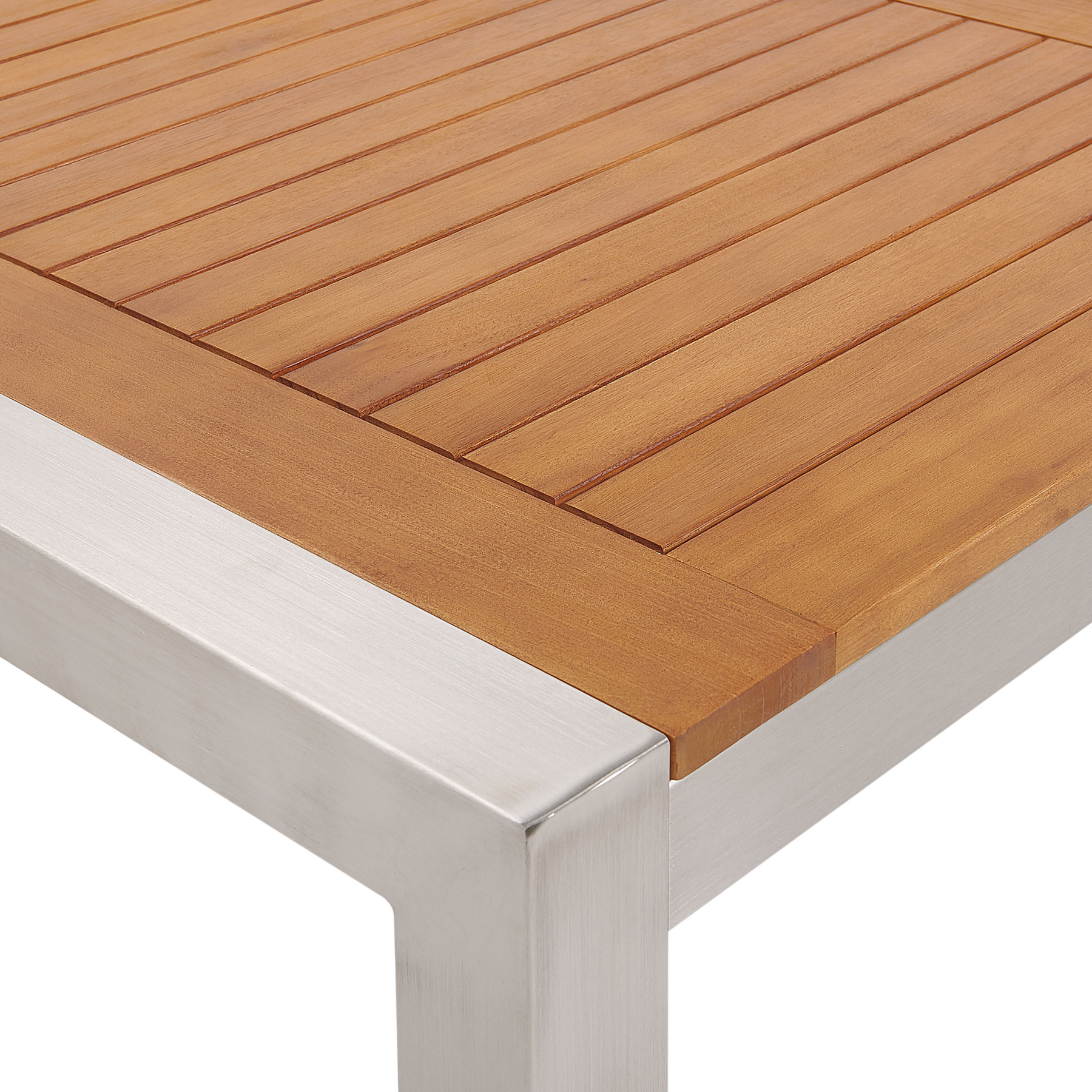 Beliani - GROSSETO  - Tuinset voor 8 - Beige - RVS