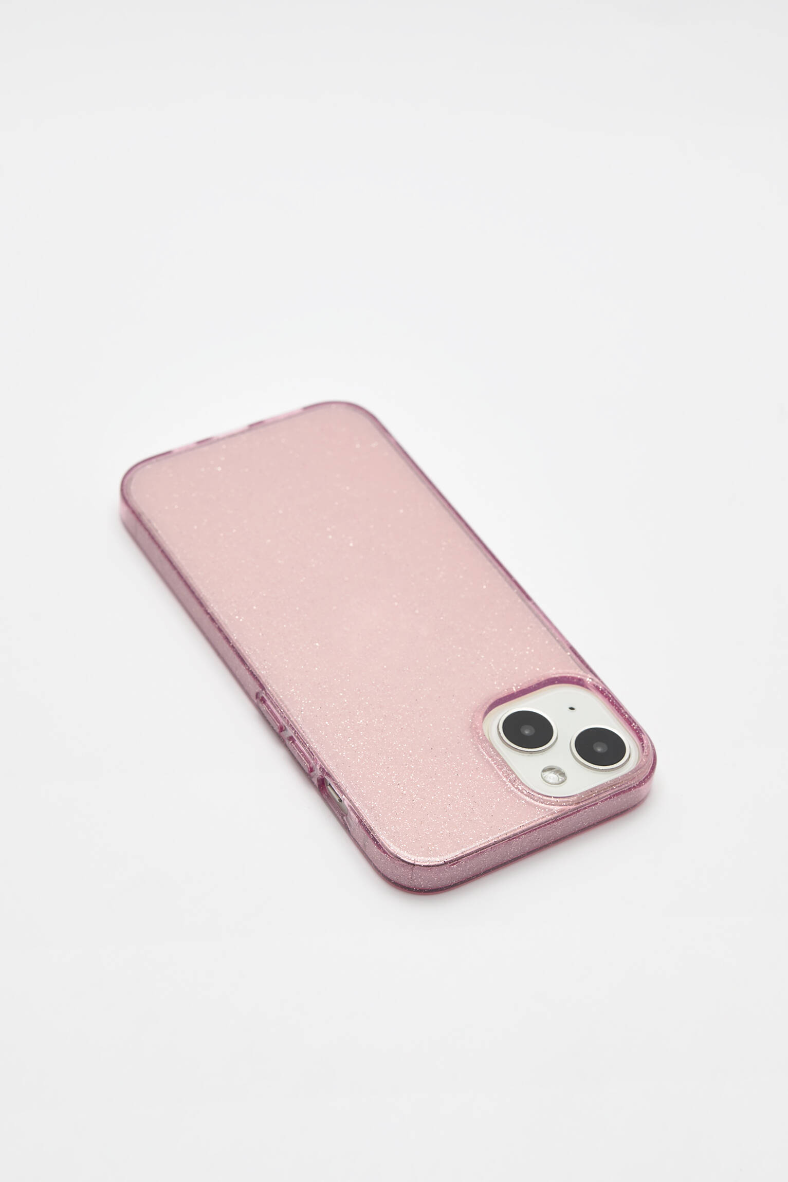 CAPA DE IPHONE COM GLITTER - ROSA