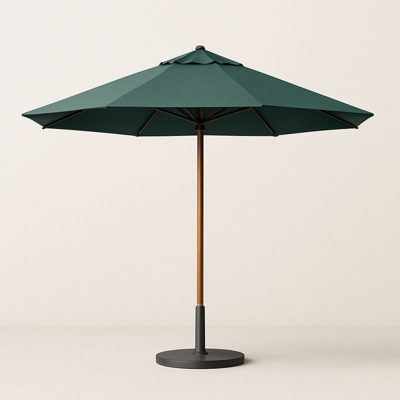 Gartenschirm dunkelgrün rund Polyester Aluminium Höhe 250cm