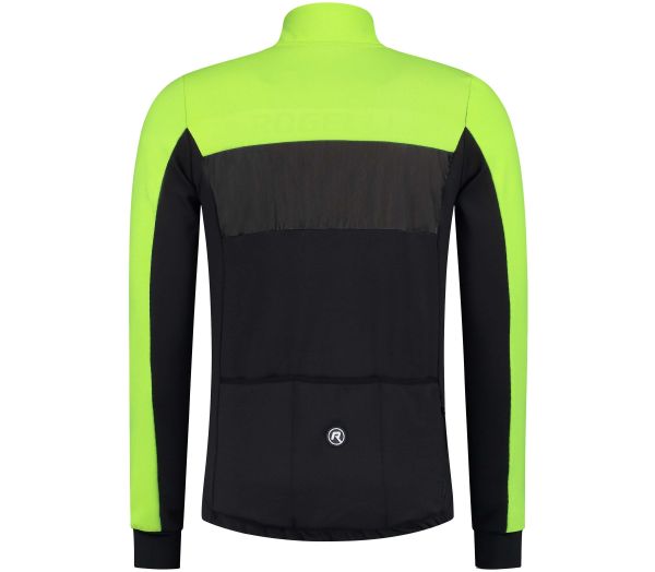 Rogelli Attq Vinterjakke, Black/Fluor