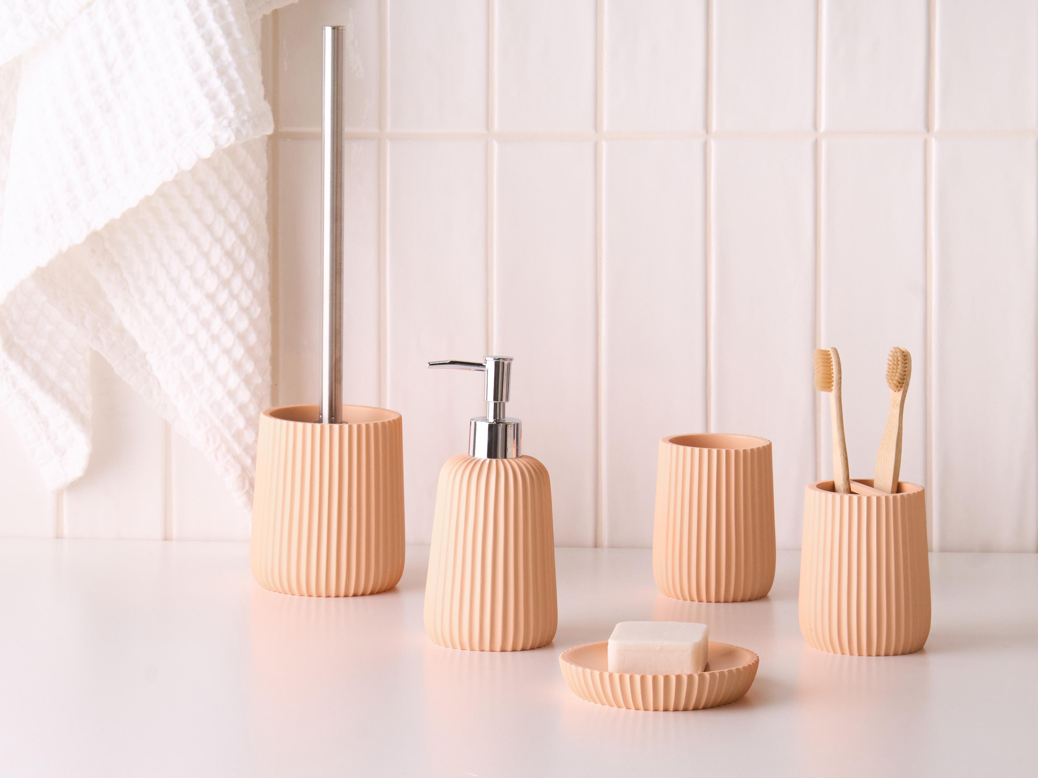 5-delige badkameraccessoireset POZUZO Oranje