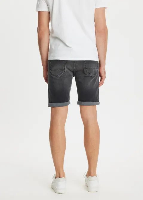 Denim korte broek zwart (ZW.USED)