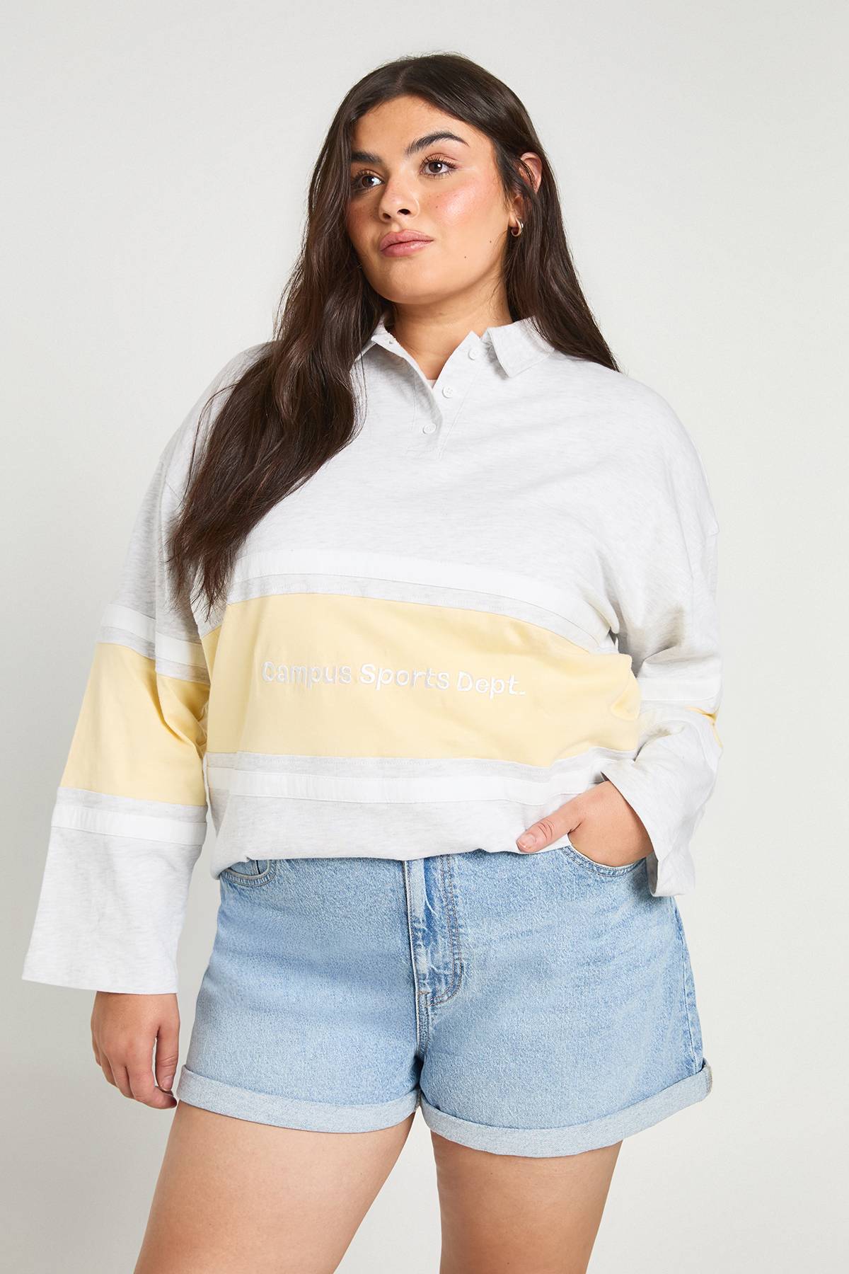 boohoo Short en jean pour maman Plus