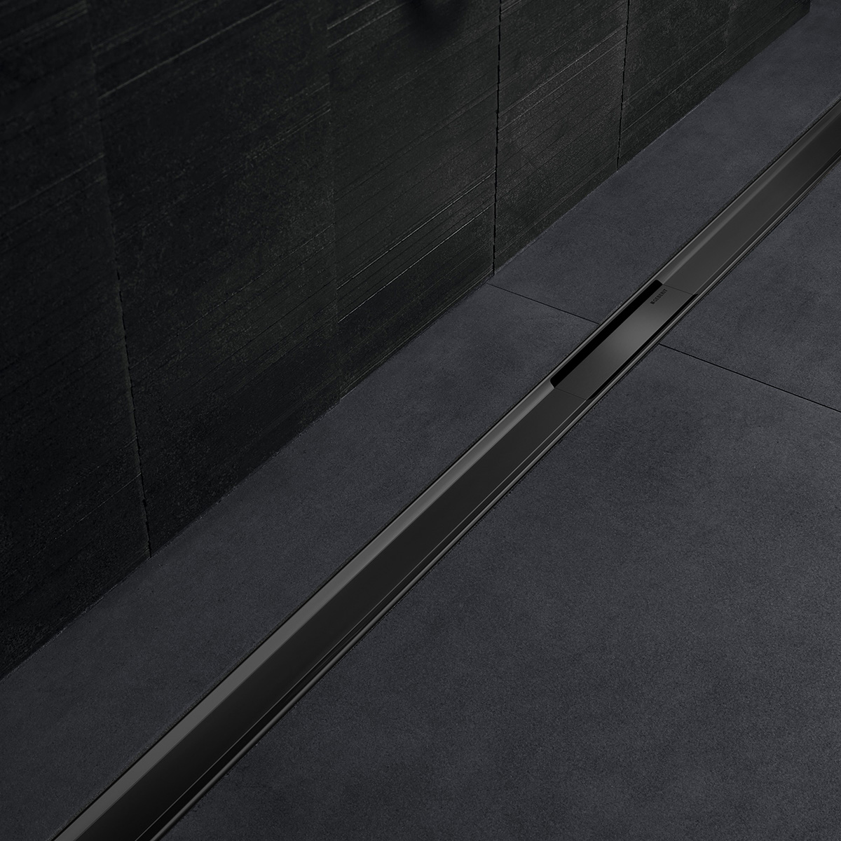Geberit CleanLine80 douchegoot zwart chroom 30-90cm verstelbaar