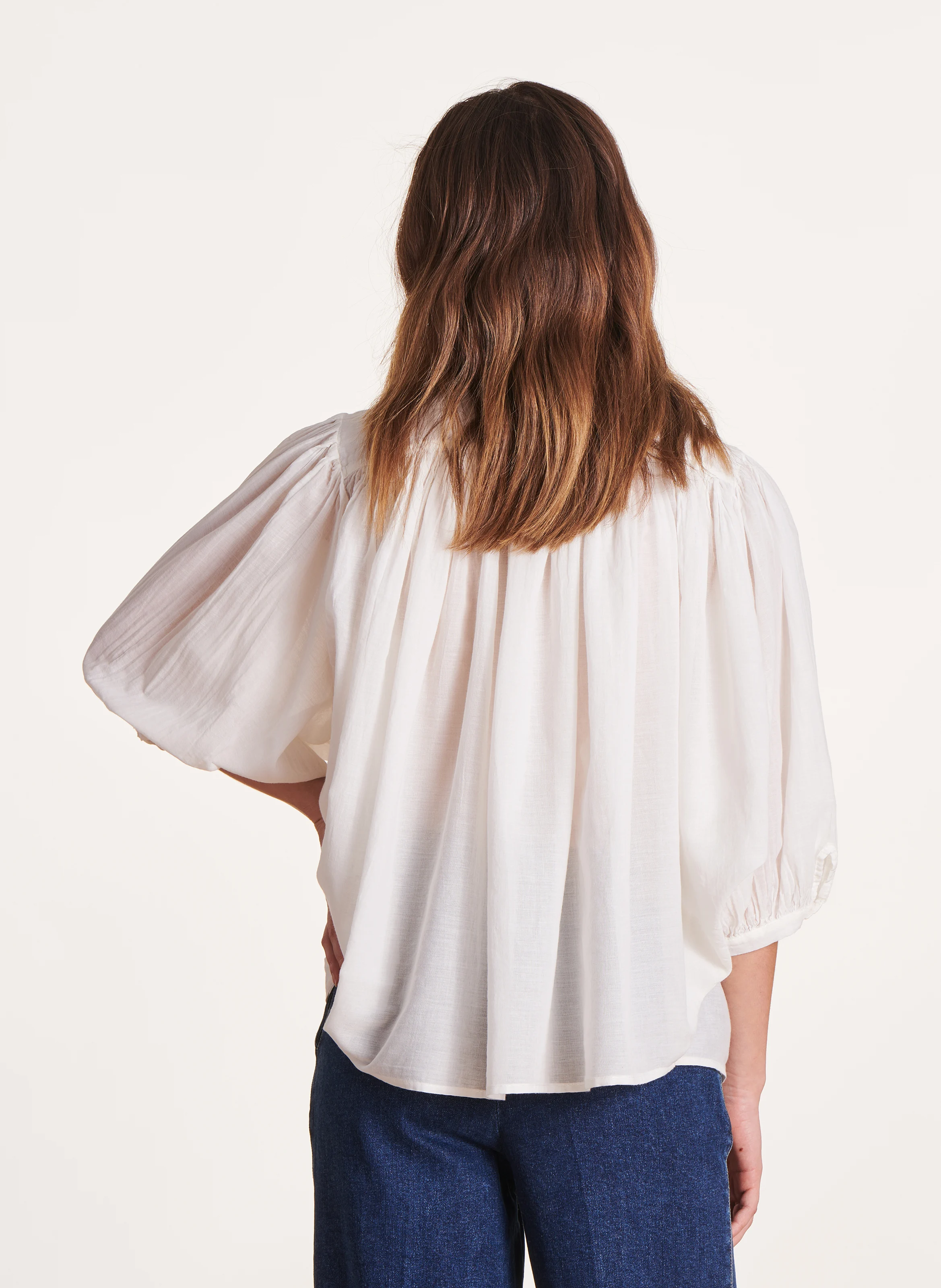 Chemise oversize en coton | Blanc